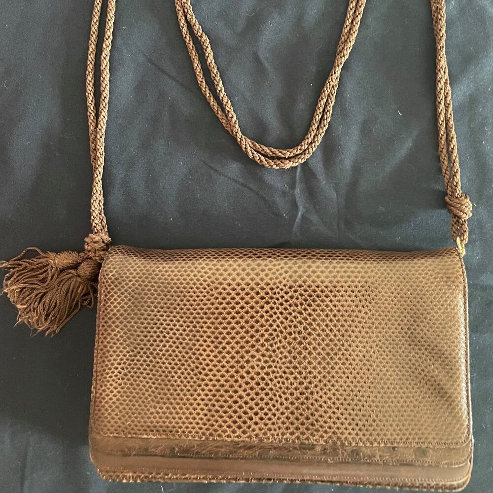 Judith Leiber Snakeskin Clutch Bag